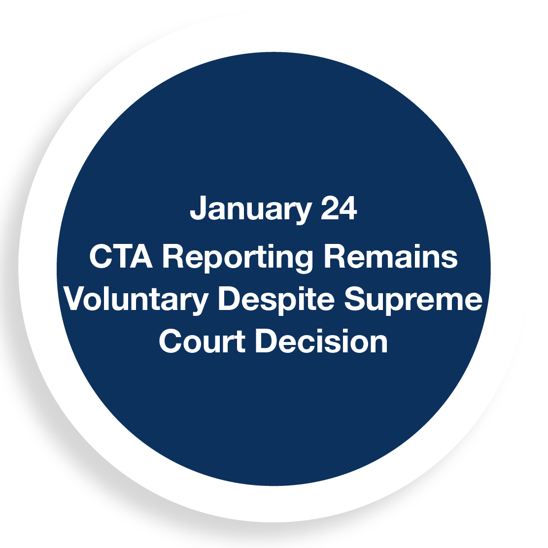 CTA Reporting Remains Voluntary Despite Supreme Court Decision